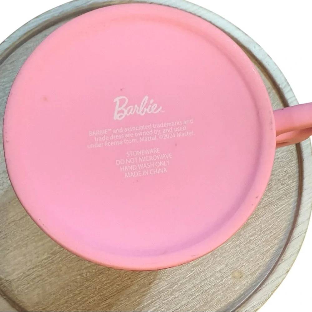 Barbie Pink Diagonal‎ Stripe Mug